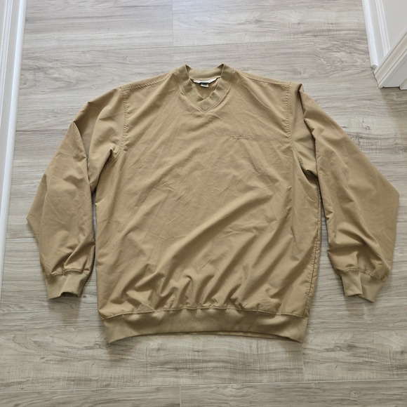L.L. Bean Other - Vintage LL Bean Pull Over V Neck Sweatshirt Mens Large Tall Beige
